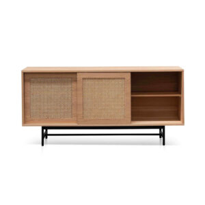 Aparador de Madera con Puertas de Ratán